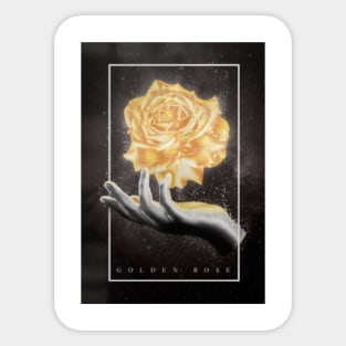 Golden Rose Sticker